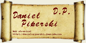 Daniel Piperski vizit kartica